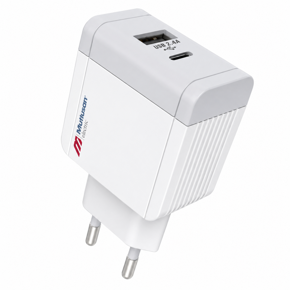 MUTLUSAN USB+TYPE-C FİŞ ADAPTÖR 2,4A