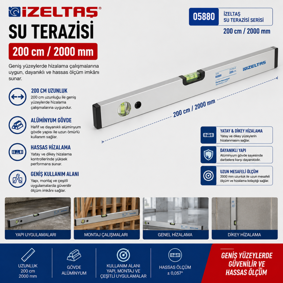 İZELTAŞ SU TERAZİSİ 200 CM