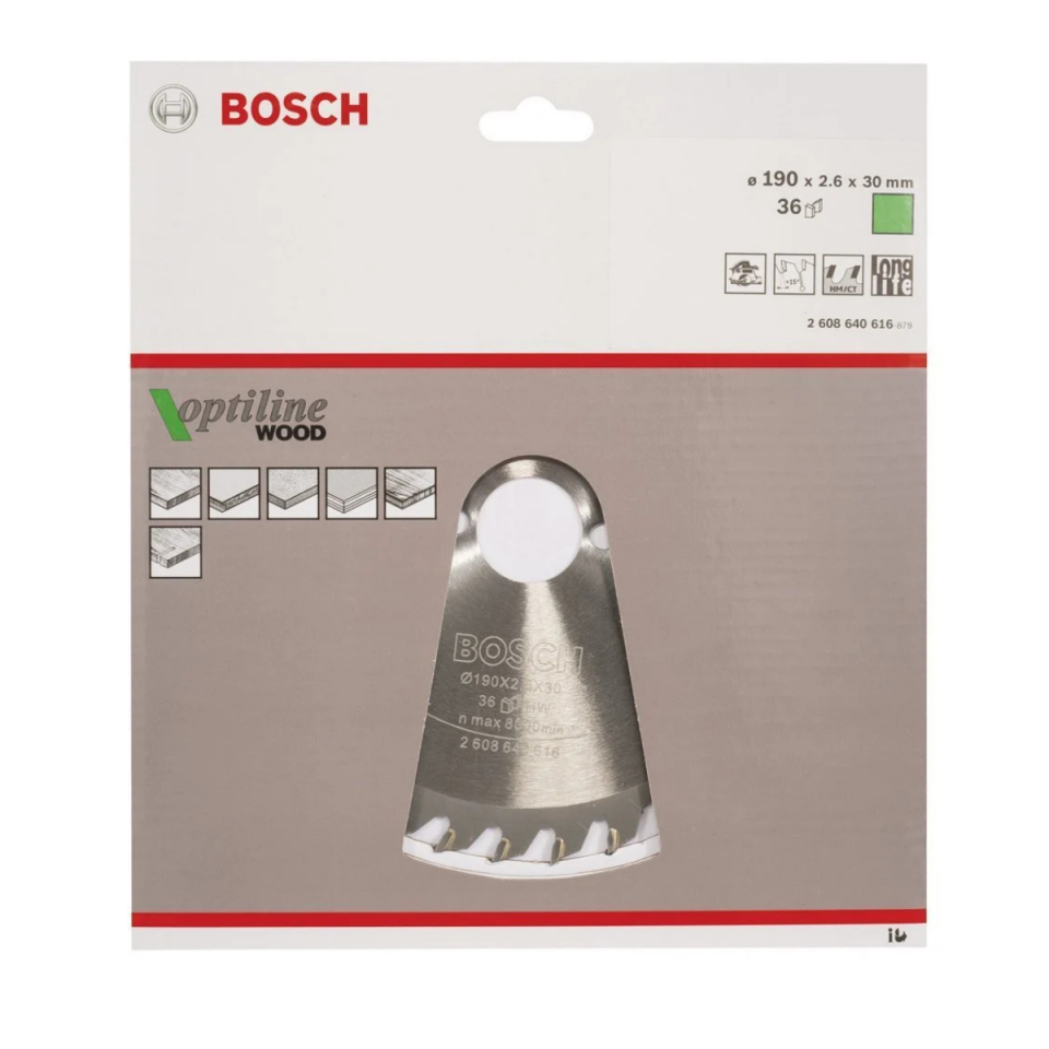 BOSCH SUNTA KESME 190X30 36 DİŞ 2608640616