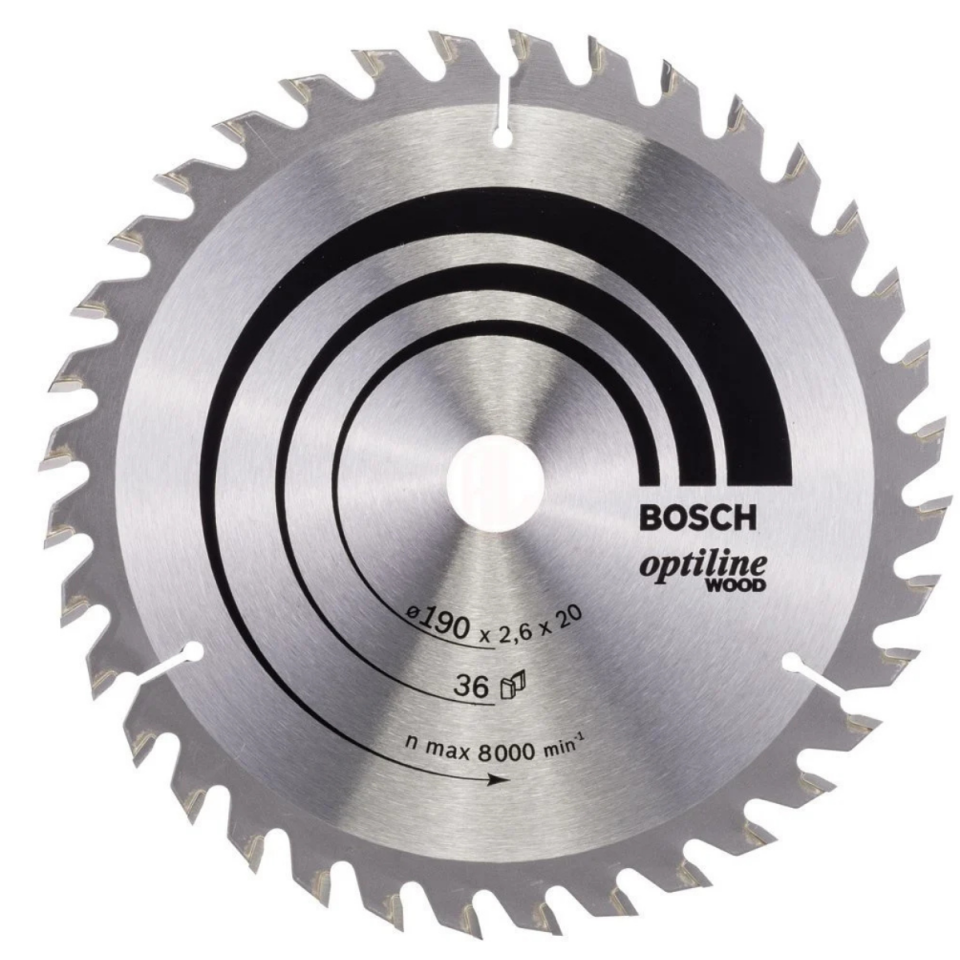 BOSCH SUNTA KESME 190X20/16 MM 36 DİŞ 2608640613