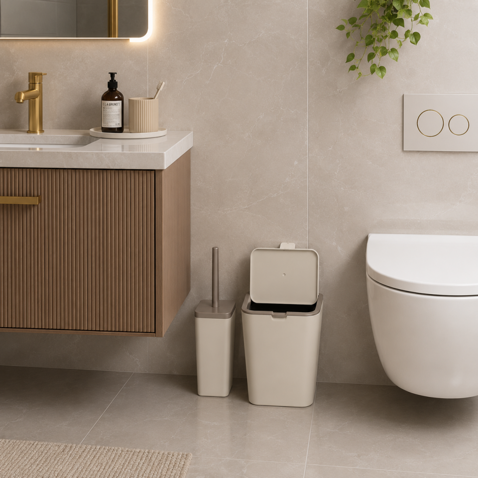 PRİMANOVA FLİP 2Lİ BANYO SETİ BEJ