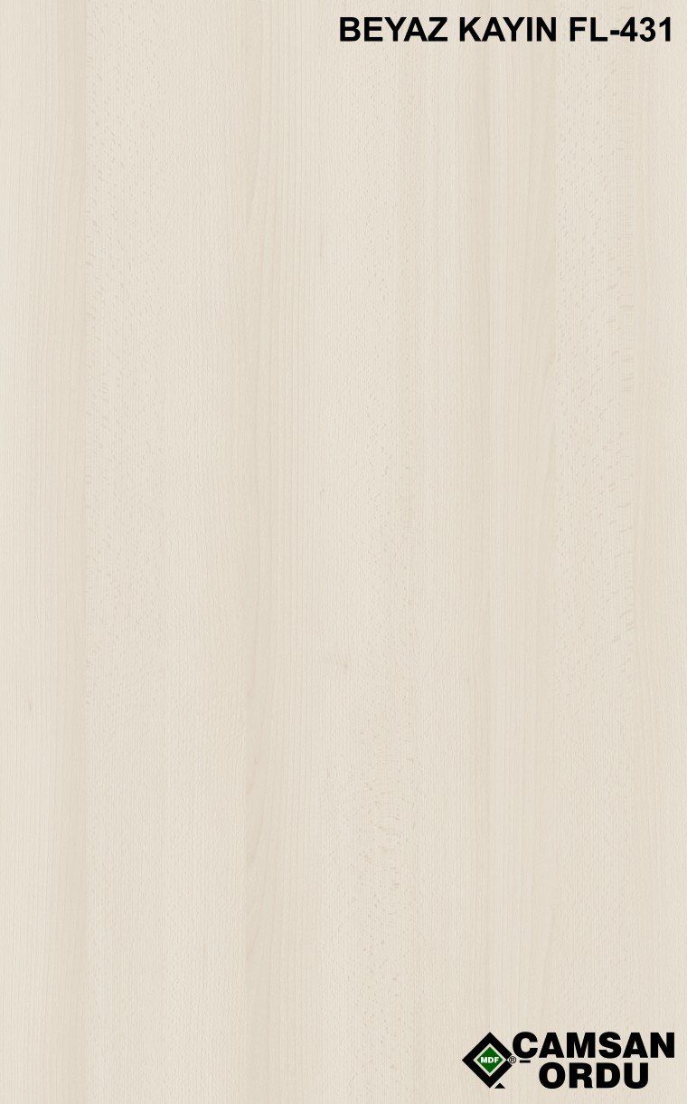 MDF 18MM KAPLAMA BEYAZ KAYIN-ASTAR KAYIN
