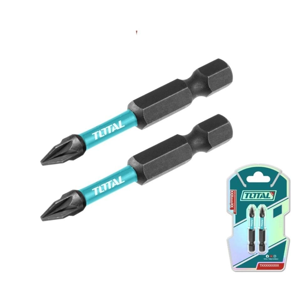 TOTAL BİTS UCU PZ2 50MM DARBELİ 2 Lİ TACIM71PZ250