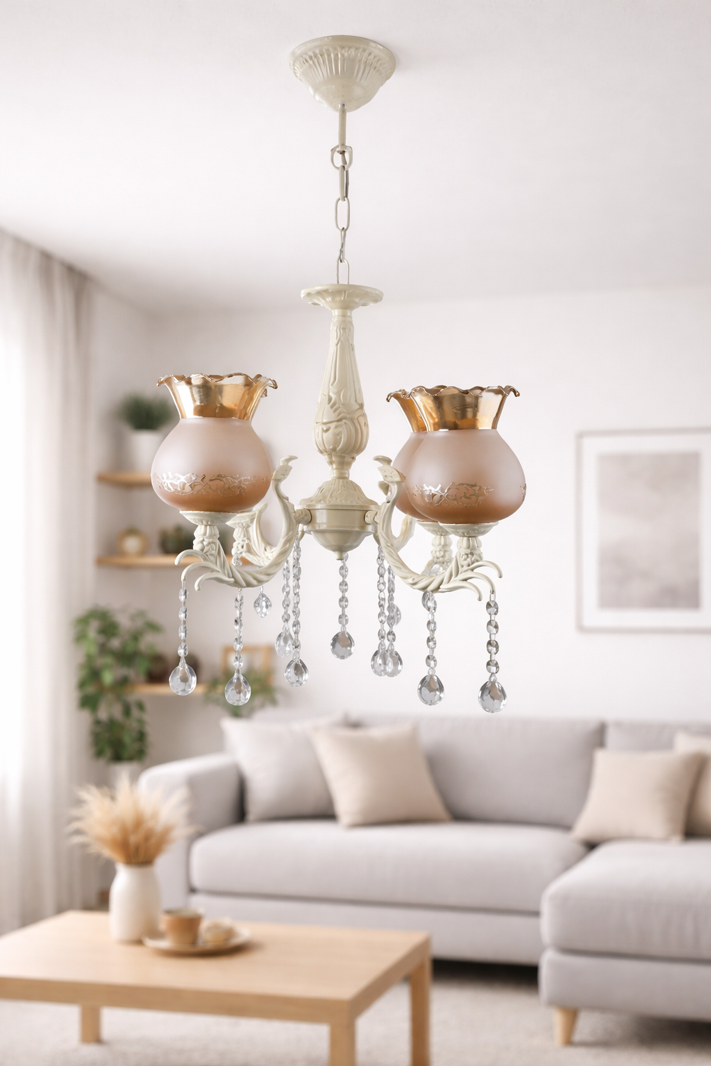 AVİZE ALBATROS SARKIT 4 LÜ KREM