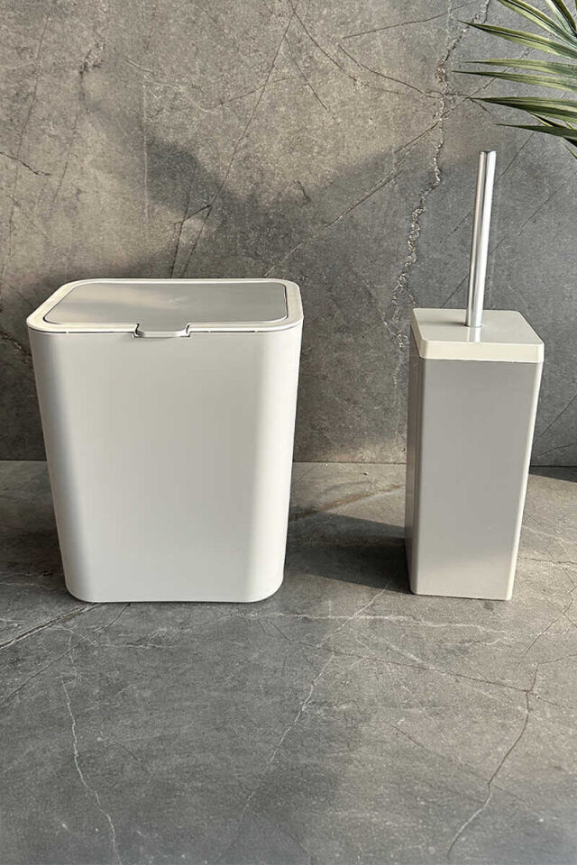 PRİMANOVA FLİP 2Lİ BANYO SETİ KOYU BEJ