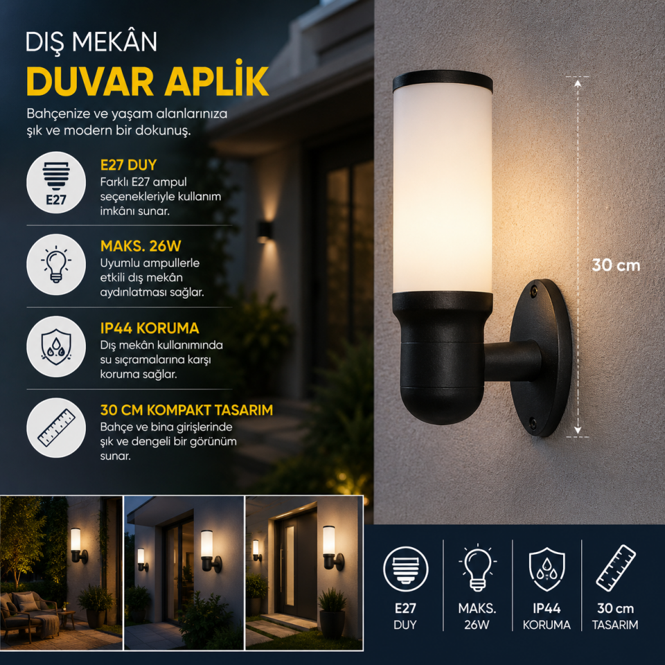 CATA 7011 ROMA BAHÇE APLİK SİYAH