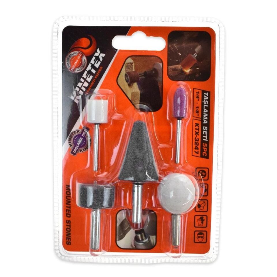 KINETEX TAŞLAMA SETİ 5 PRÇ KTX-3247