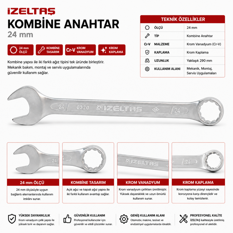 İZELTAŞ KOMBİNE ANAH. 24MM