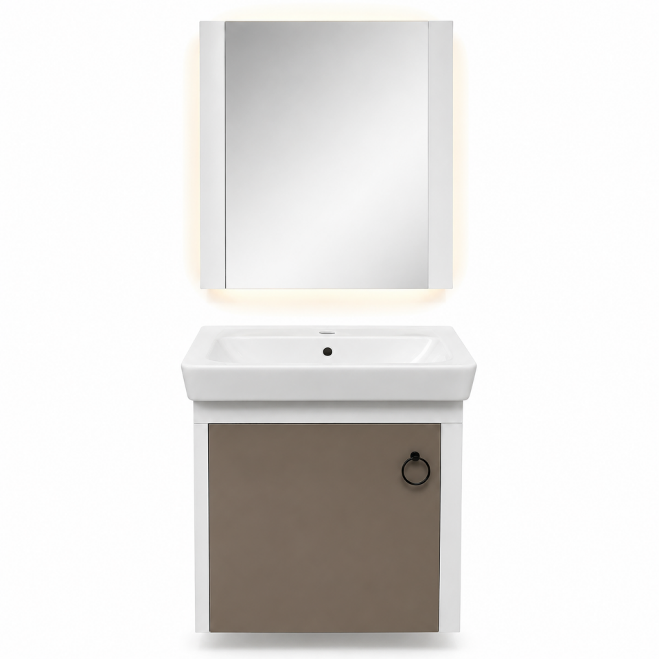 BANYO DOLABI 50 CM METEOR GRİ