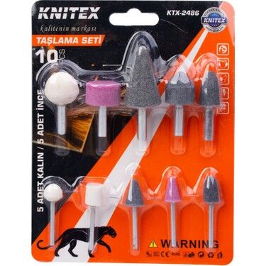KINETEX TAŞLAMA SETİ 10 PARÇA KTX-2486