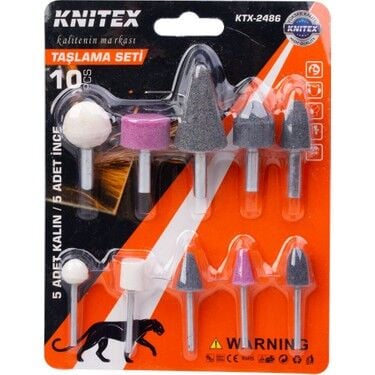 KINETEX TAŞLAMA SETİ 10 PARÇA KTX-2486