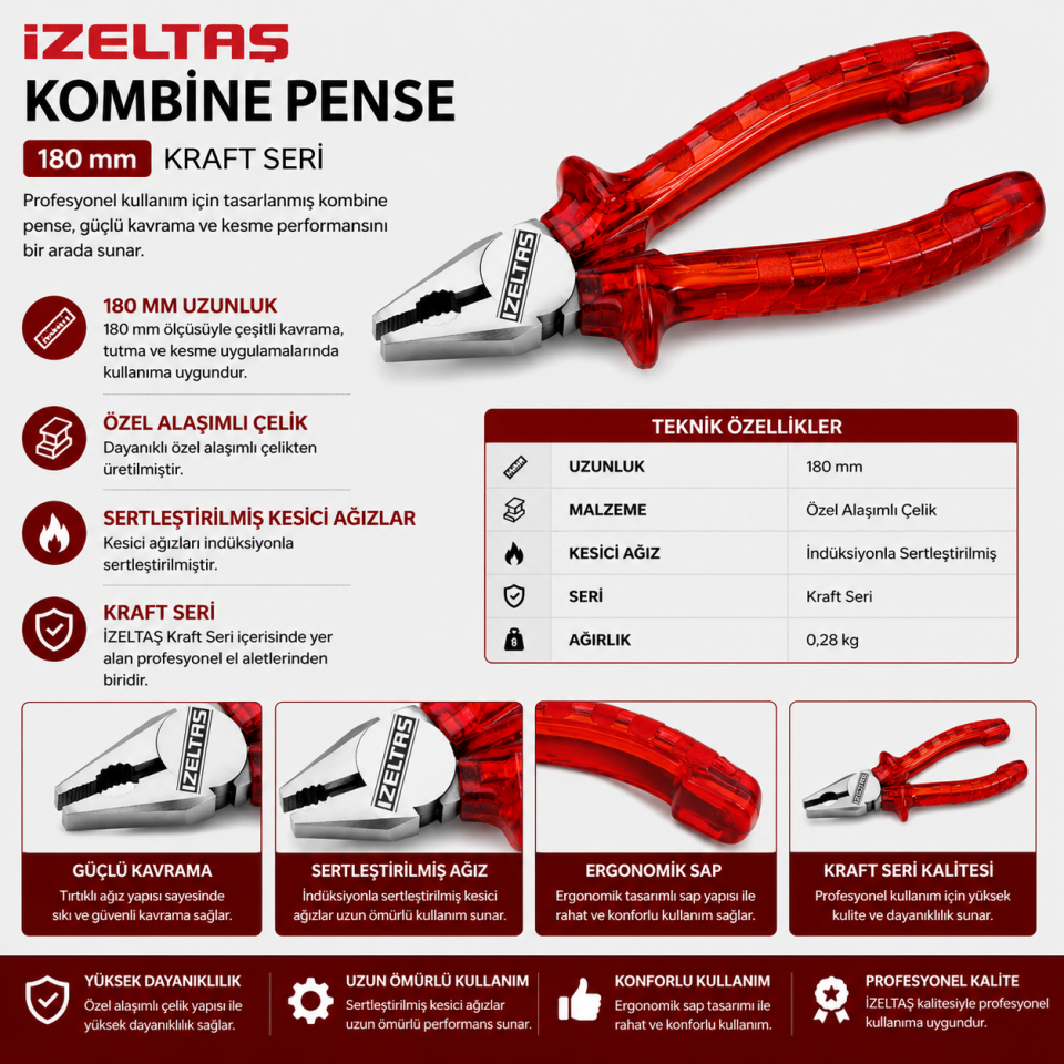 İZELTAŞ KOMBİNE PENSE 180 KRAFT