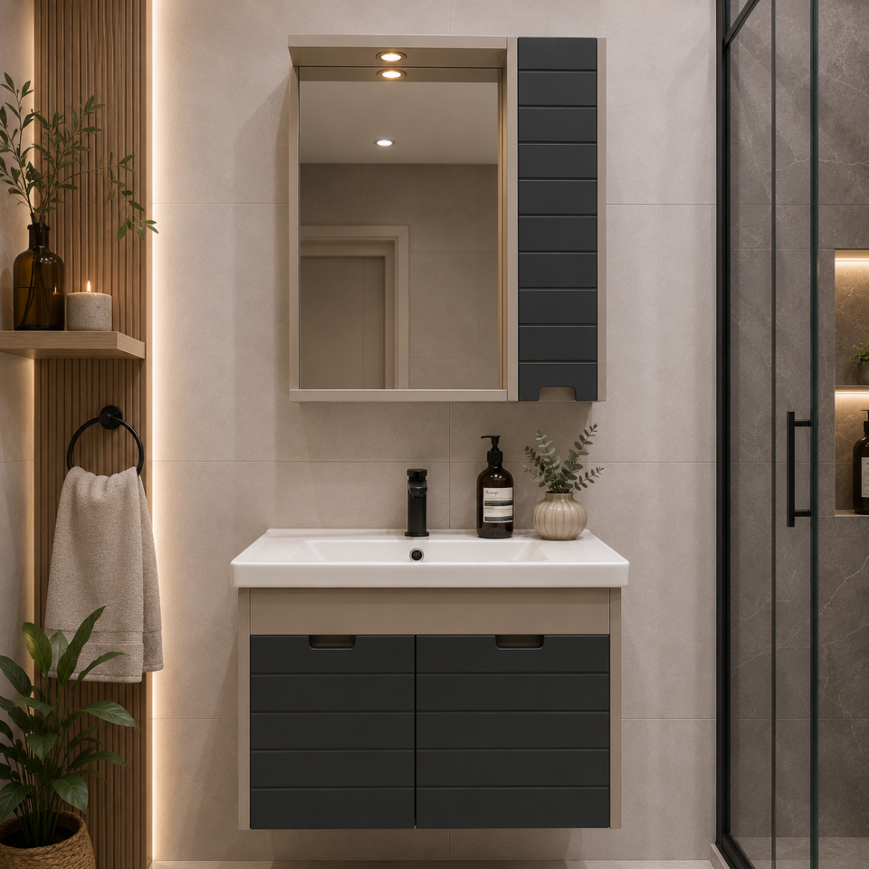 BANYO DOLABI 60 CM KUMTAŞI
