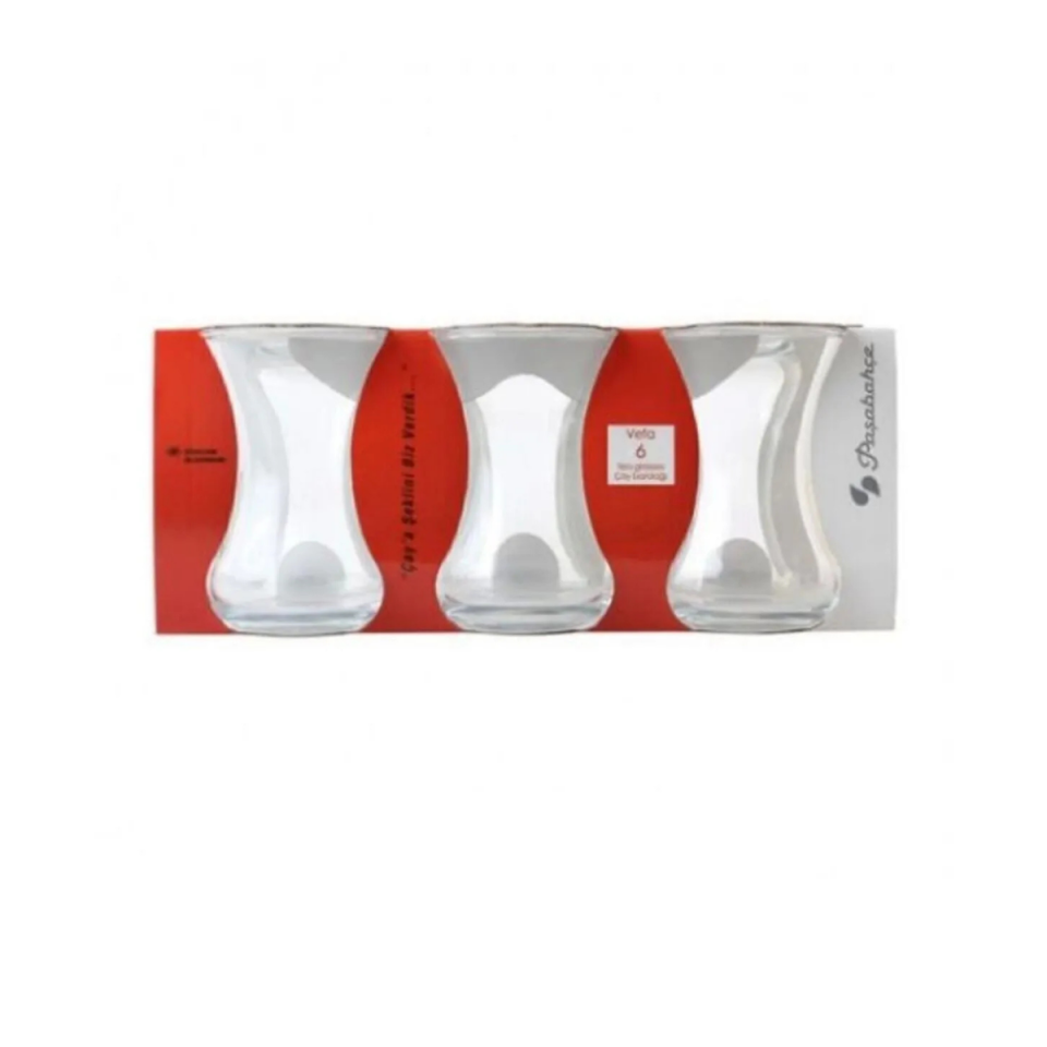 PAŞABAHÇE VEFA ÇAY BARDAĞI 6LI