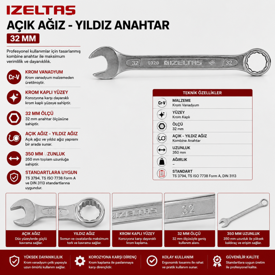 İZELTAŞ KOMBİNE ANAH. 32MM