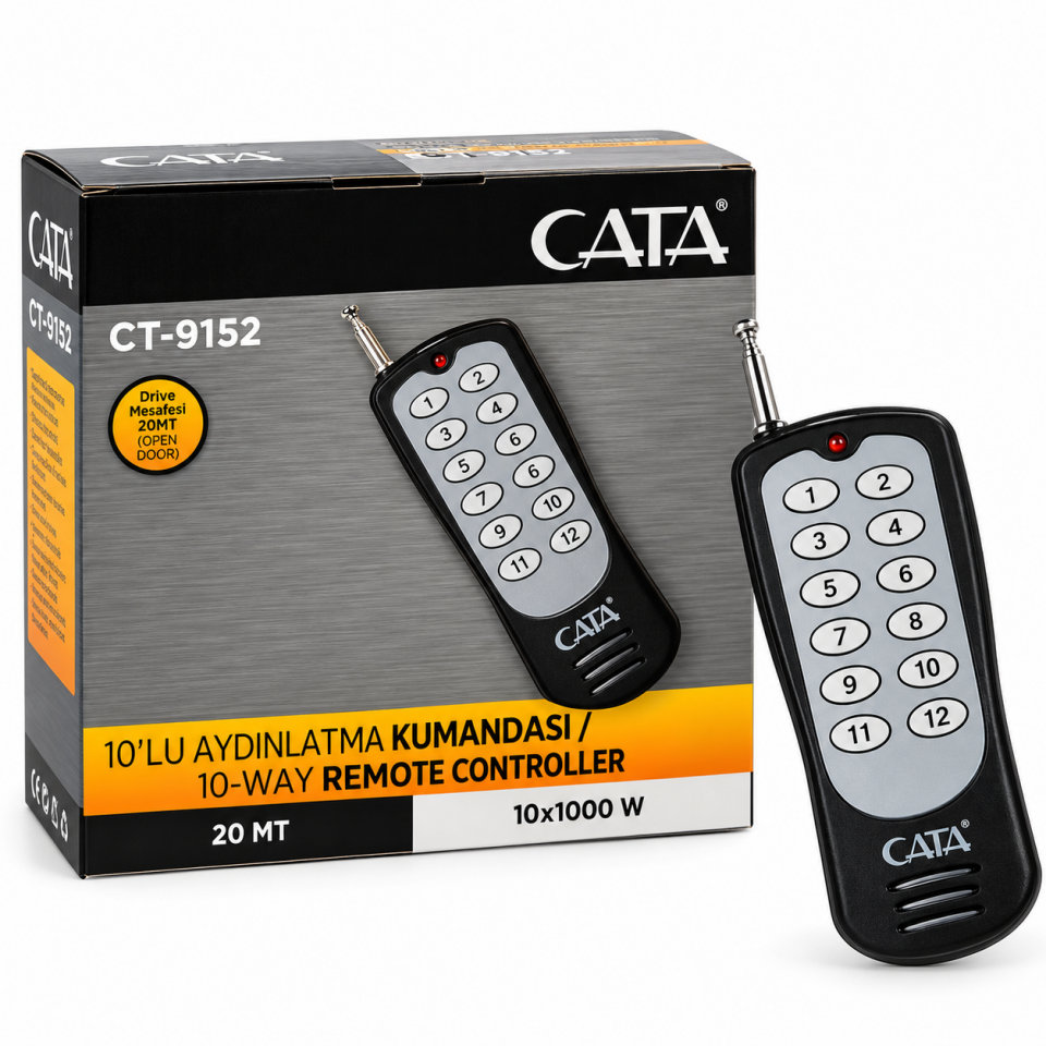 CATA AVİZE KUMANDASI CT-9152 10 LU