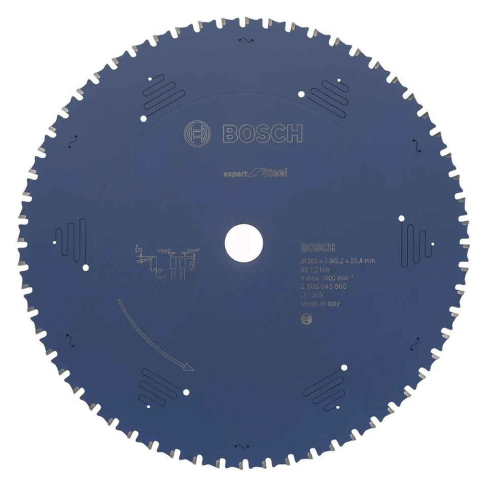 BOSCH DAİRE TES.BIÇAĞI METAL 305X25.4X60