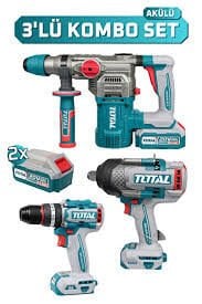 TOTAL 3 LÜ SET(KIRICI-DELİCİ-DARBELİ MATKAP TAŞLAMA)