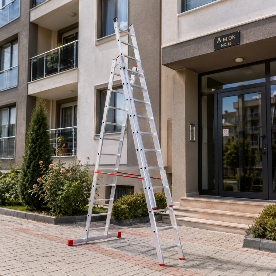 MERDİVEN ALÜMİNYUM SÜRGÜLÜ 2X300
