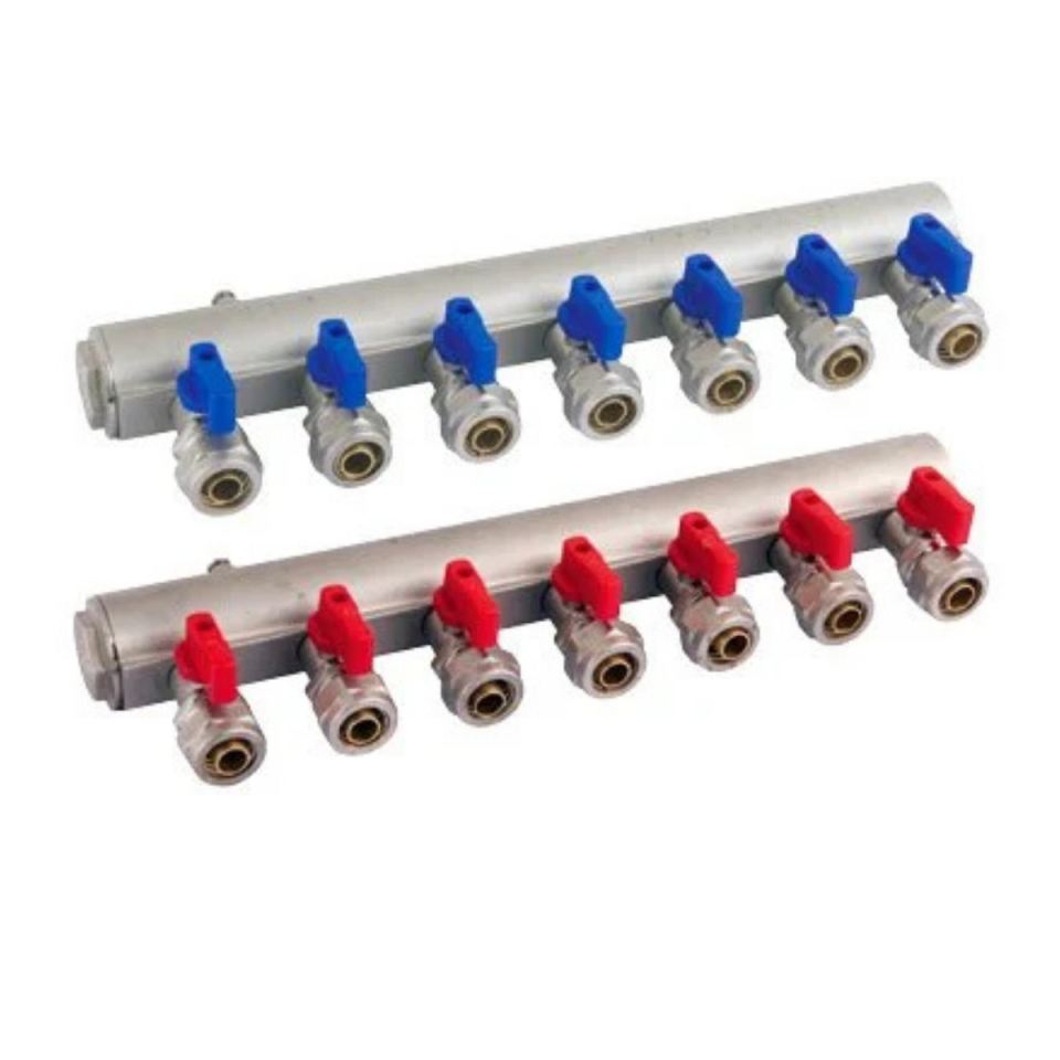 YERDEN ISITMA 8 Lİ KOLLEKTÖR TAKIM MİNİ VANALI