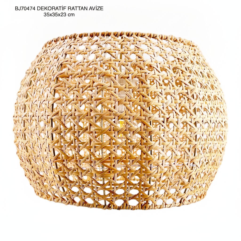 SEVER DEKORATİF RATTAN AVİZE BJ70474