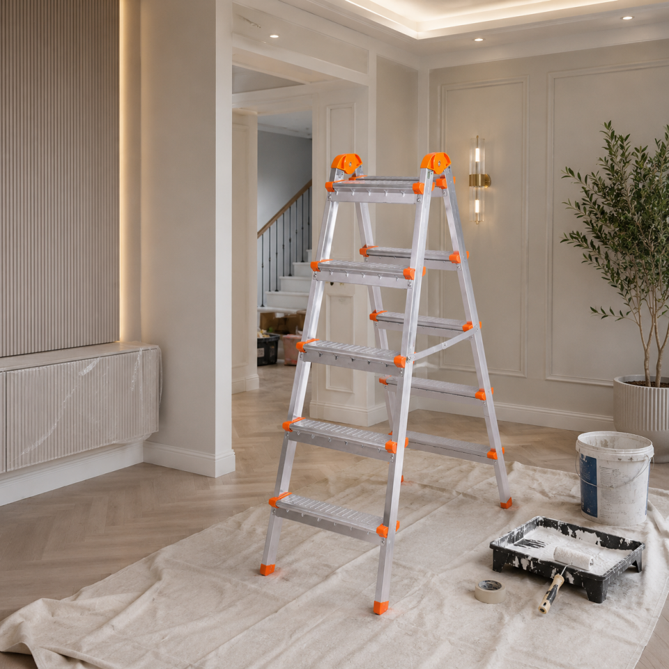 SEÇKİN ALÜMİNYUM MERDİVEN 5+5 ÇİFT ÇIKIŞLI Tİ105