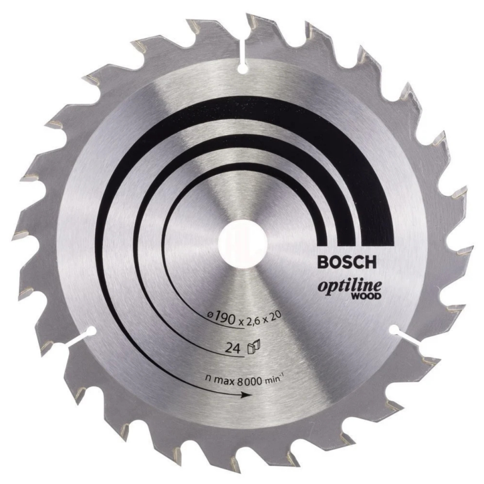 BOSCH SUNTA KESME 190X20/16 MM 24 DİŞ