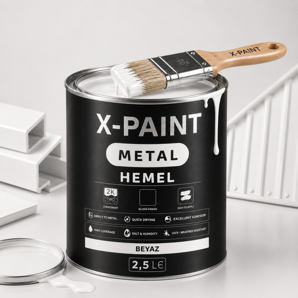 HEMEL X-PAİNT METAL BEYAZ 2,5 LT