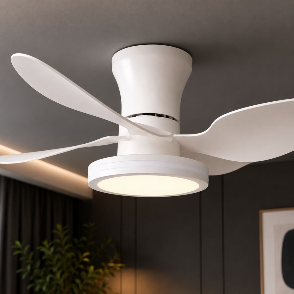 VANTİ TAVAN VANTİLATÖRÜ LEDLİ BEYAZ KCF-304