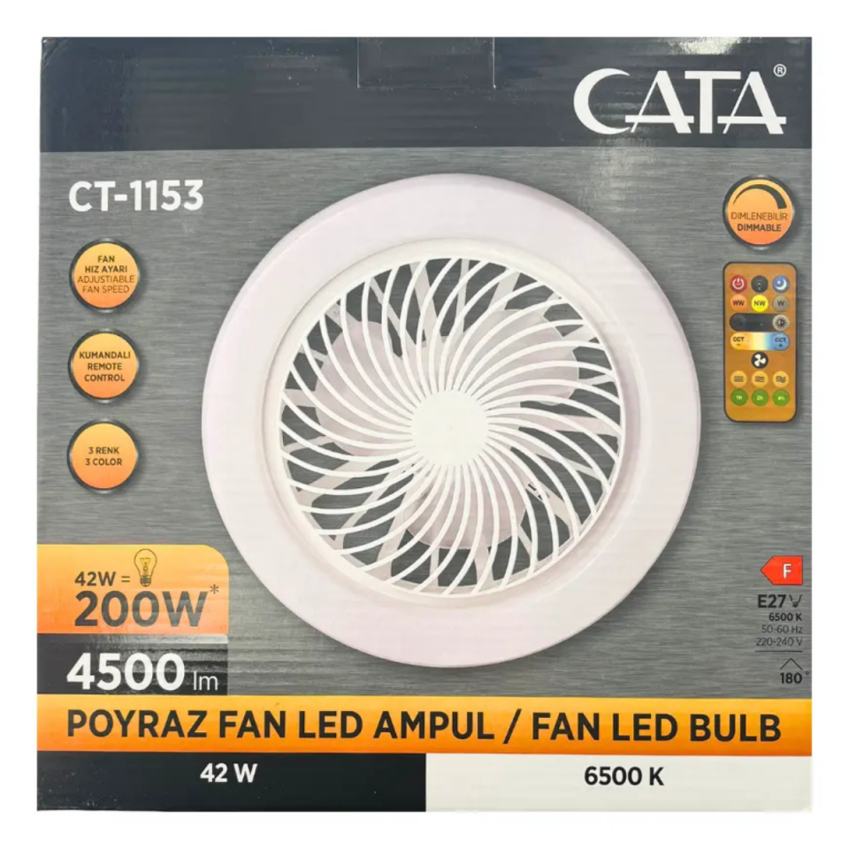 CATA POYRAZ FAN LED AMPUL CT-1153