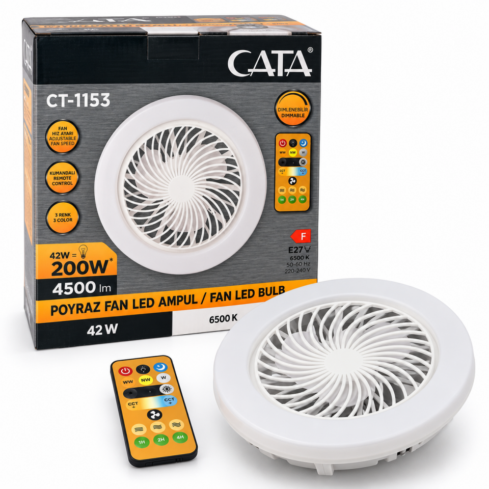 CATA POYRAZ FAN LED AMPUL CT-1153