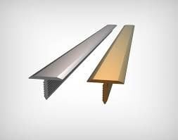 ALÜMİNYUM T PROFİL 1 CM MAT BOMBELİ 3 MT