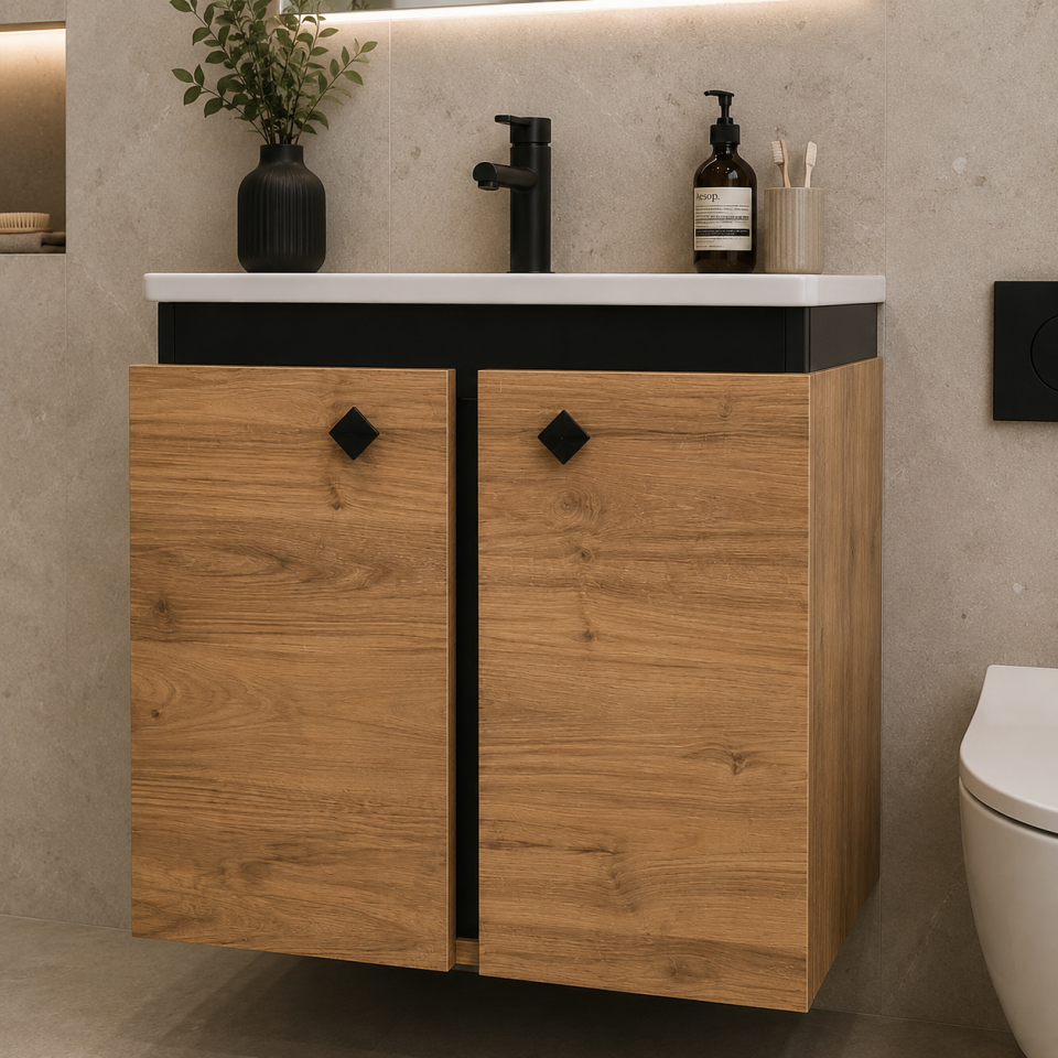 BANYO DOLABI 65 CM ANTİK ÇAM