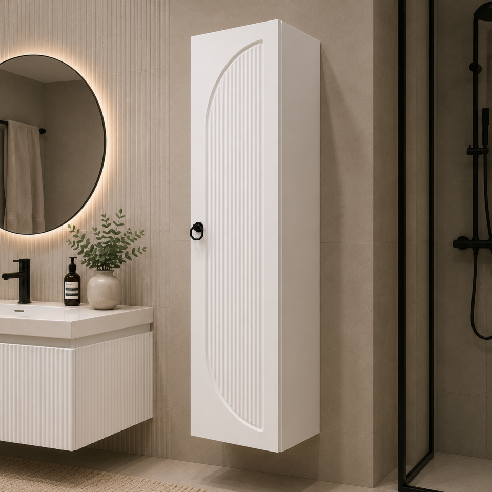 BANYO DOLABI BOY SOFT BEYAZ