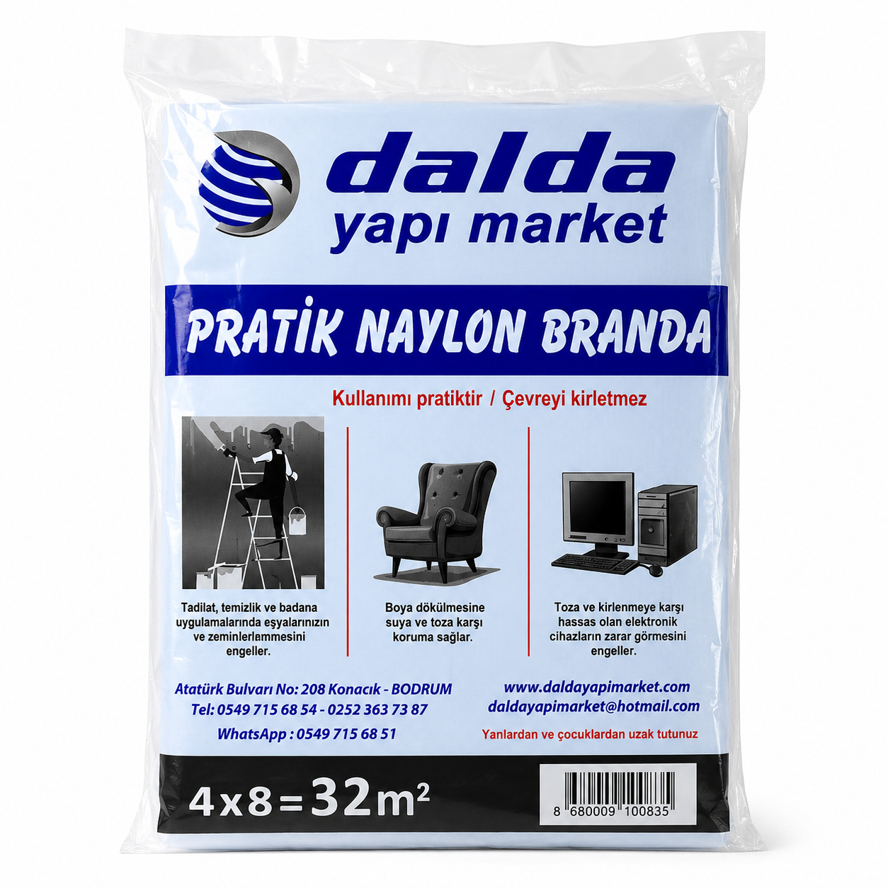 DALDA KALIN PRATİK ÖRTÜ 32 MT