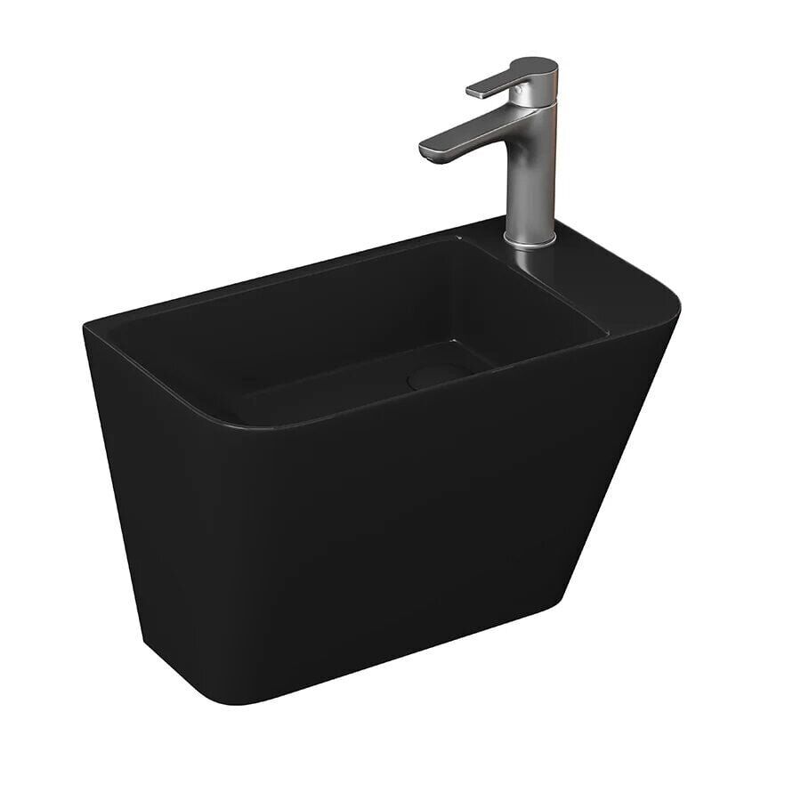LAVABO 28 CM PRİMO PARLAK SİYAH LUCCO