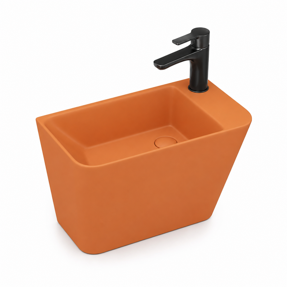 LAVABO 28 CM PRİMO MAT TURUNCU LUCCO