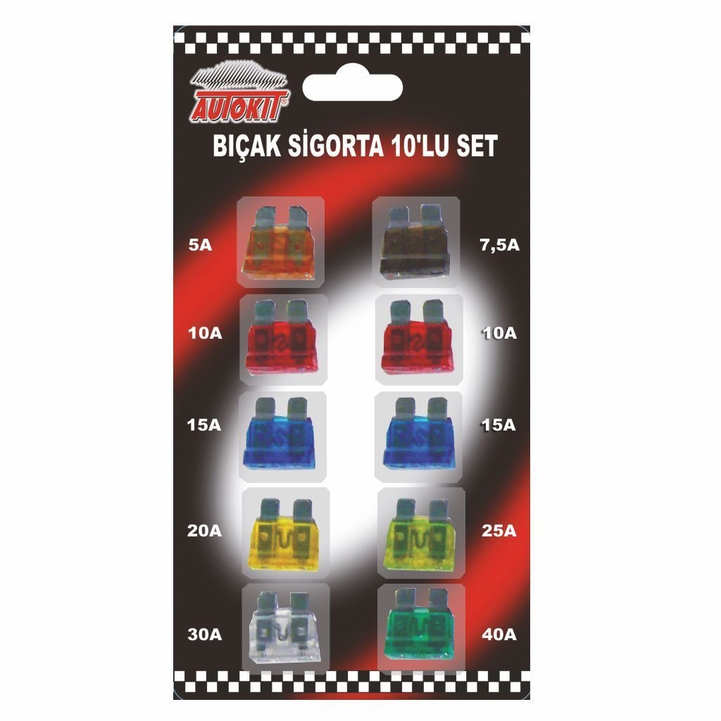 AUTOKIT BIÇAK SİGORTA 10 LU FA1-113J-113