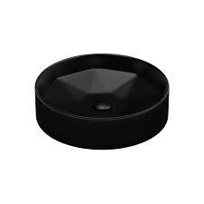 LAVABO 42 CM DİAMENTE PARLAK SİYAH LUCCO