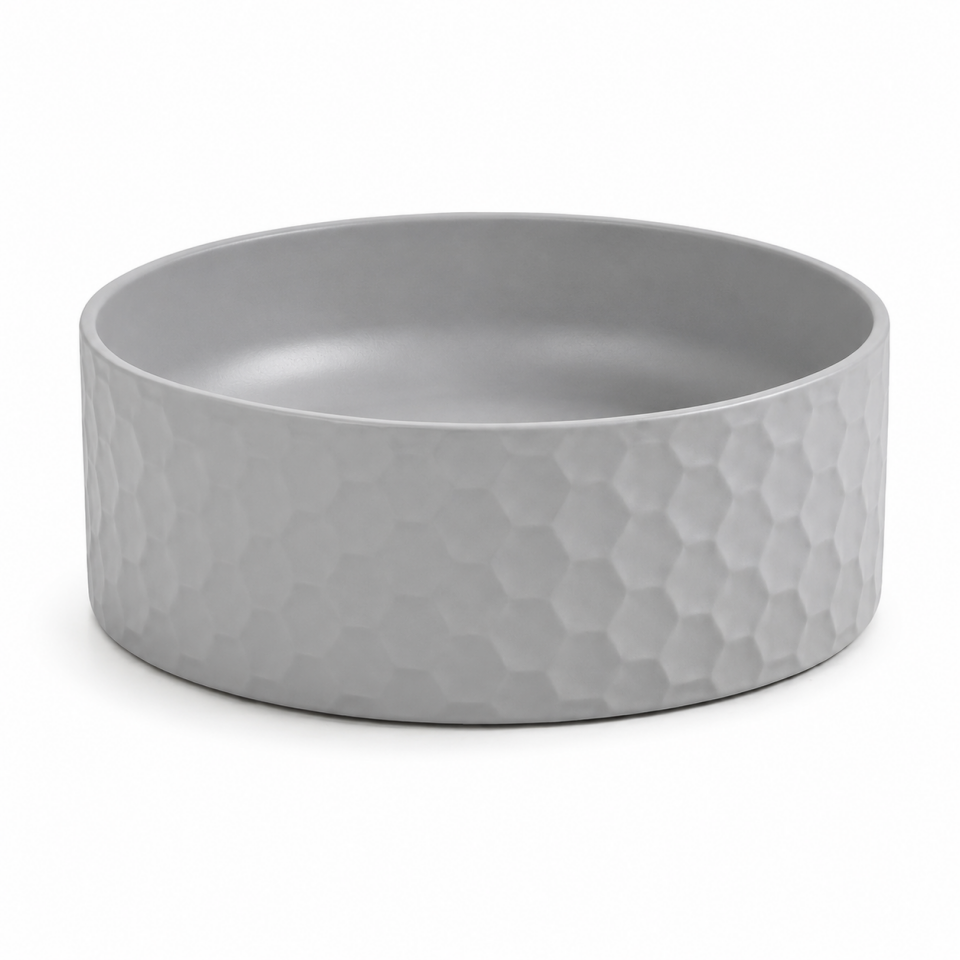 LAVABO 44 CM SİENA MAT GÜMÜŞ GRİ LUCCO
