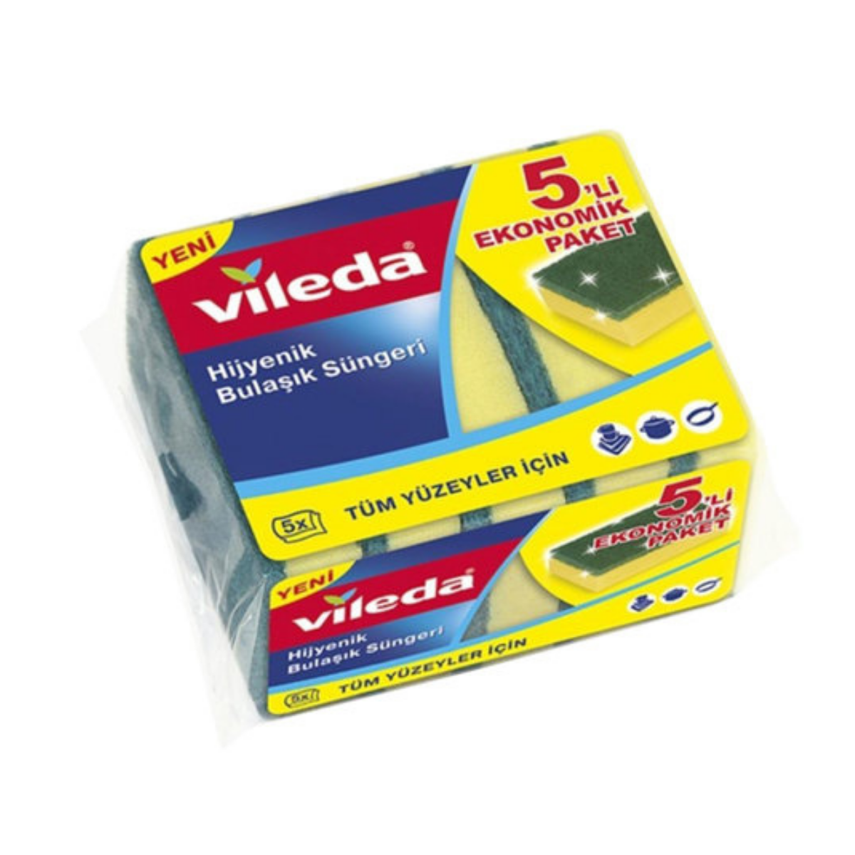 VİLEDA KLASİK YEŞİL SÜNGER 5 Lİ