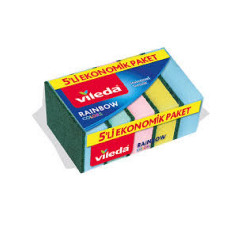 VİLEDA RAINBOW SÜNGER 5 Lİ V712105