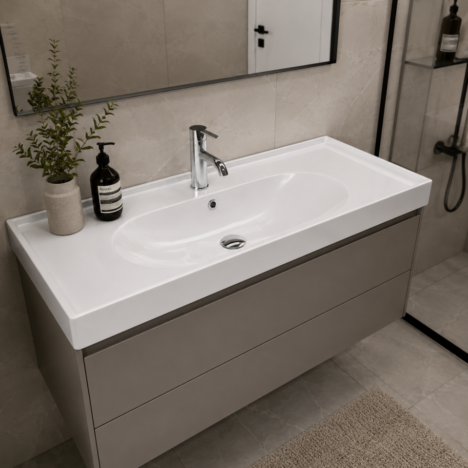 LAVABO ARYA 100 CM ETAJERLİ