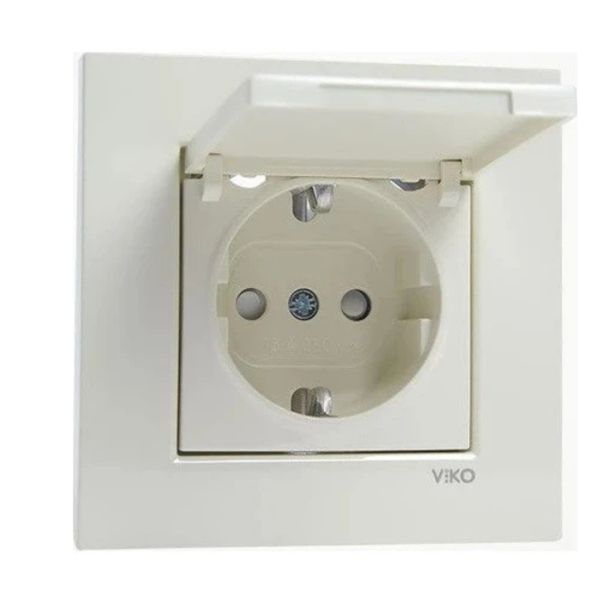 Vİ-KO KARRE KREM KAPAKLI TOPRAKLI PRİZ 90967212