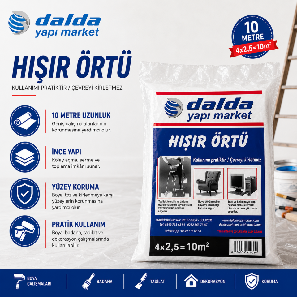 DALDA İNCE PRATİK ÖRTÜ 10 MT