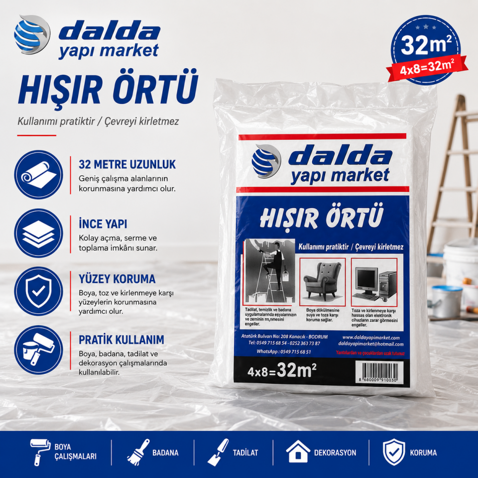 DALDA İNCE PRATİK ÖRTÜ 32 MT