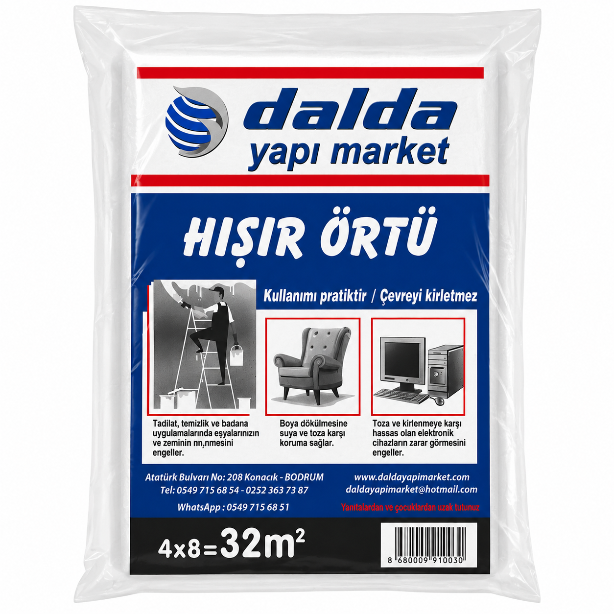 DALDA İNCE PRATİK ÖRTÜ 32 MT