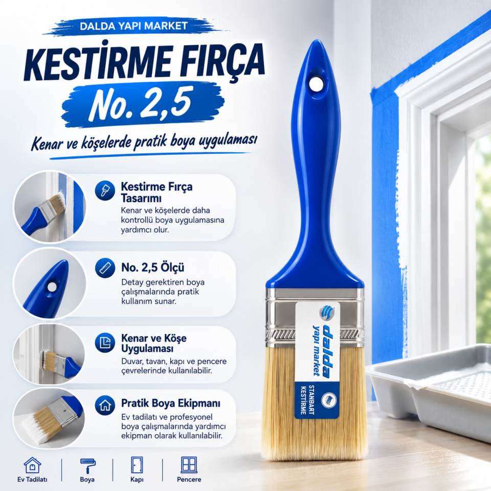 DALDA STANDART KESTİRME FIRÇA NO.2,5