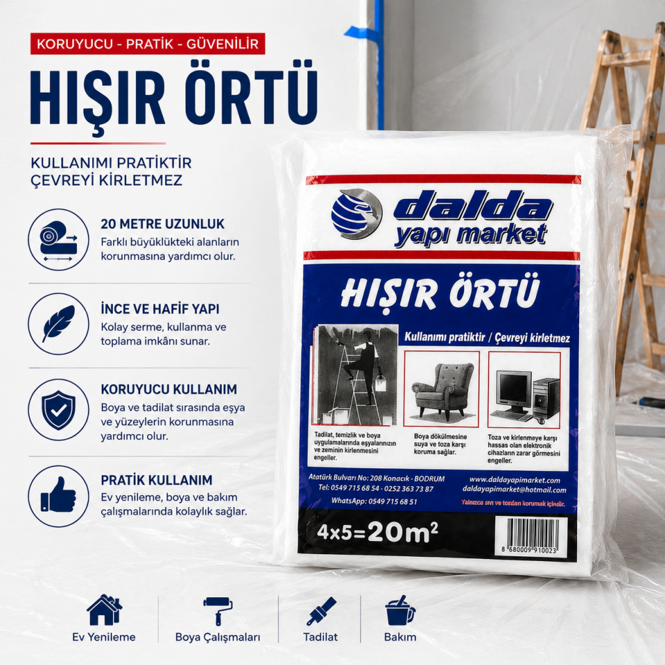 DALDA İNCE PRATİK ÖRTÜ 20 MT