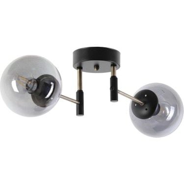 AVİZE DOLUNAY 2 Lİ SİYAH KROM 9534